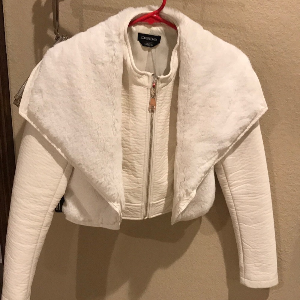 Gorgeous white faux fur jacket
